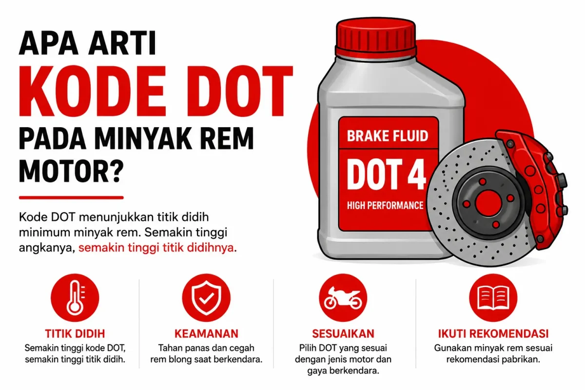 Apa Arti Kode DOT Pada Minyak Rem Motor