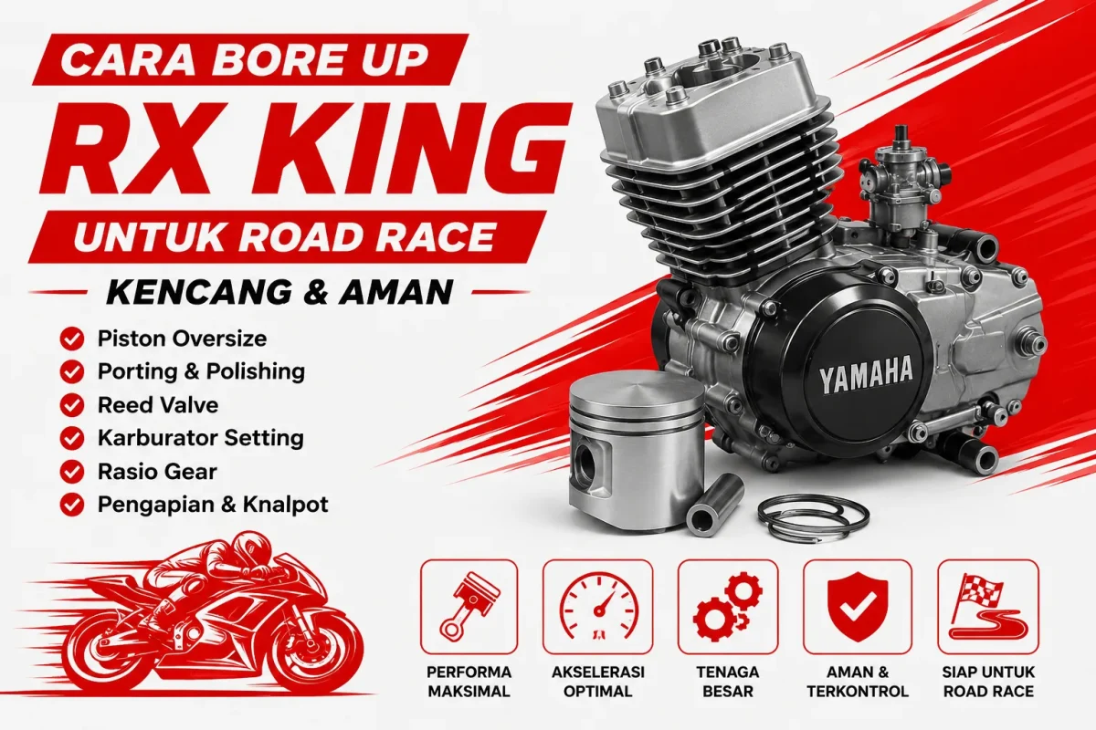 Cara Bore Up Motor RX King Untuk Road Race Agar Kencang dan Tetap Aman