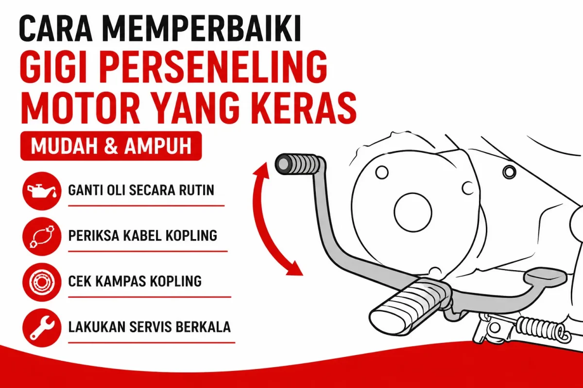 Cara Memperbaiki Gigi Perseneling Motor Yang Keras Mudah & Ampuh