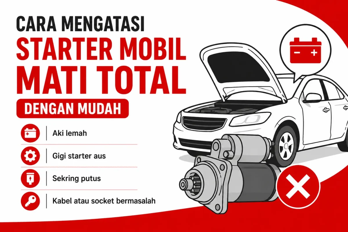 Cara Mengatasi Starter Mobil Mati Total Dengan Mudah dan Tepat