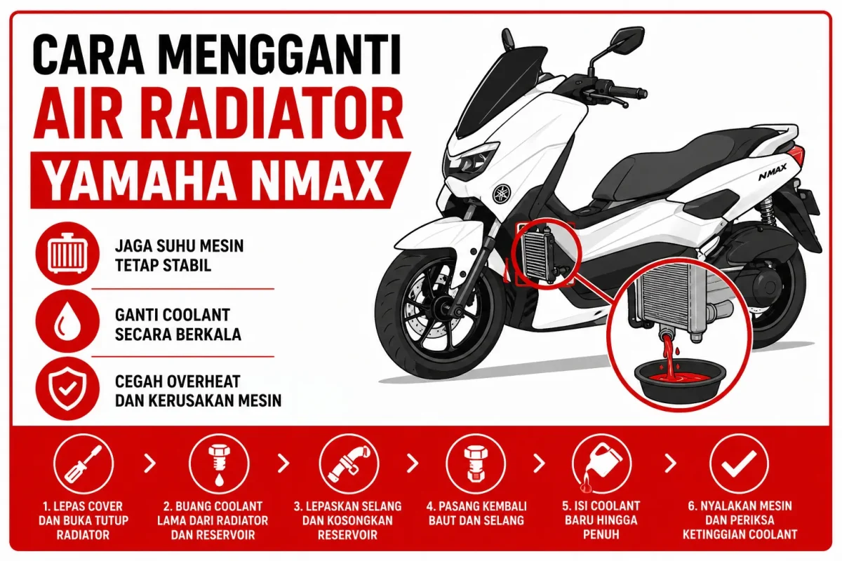 Cara Mengganti Air Radiator Yamaha NMAX dengan Mudah dan Benar