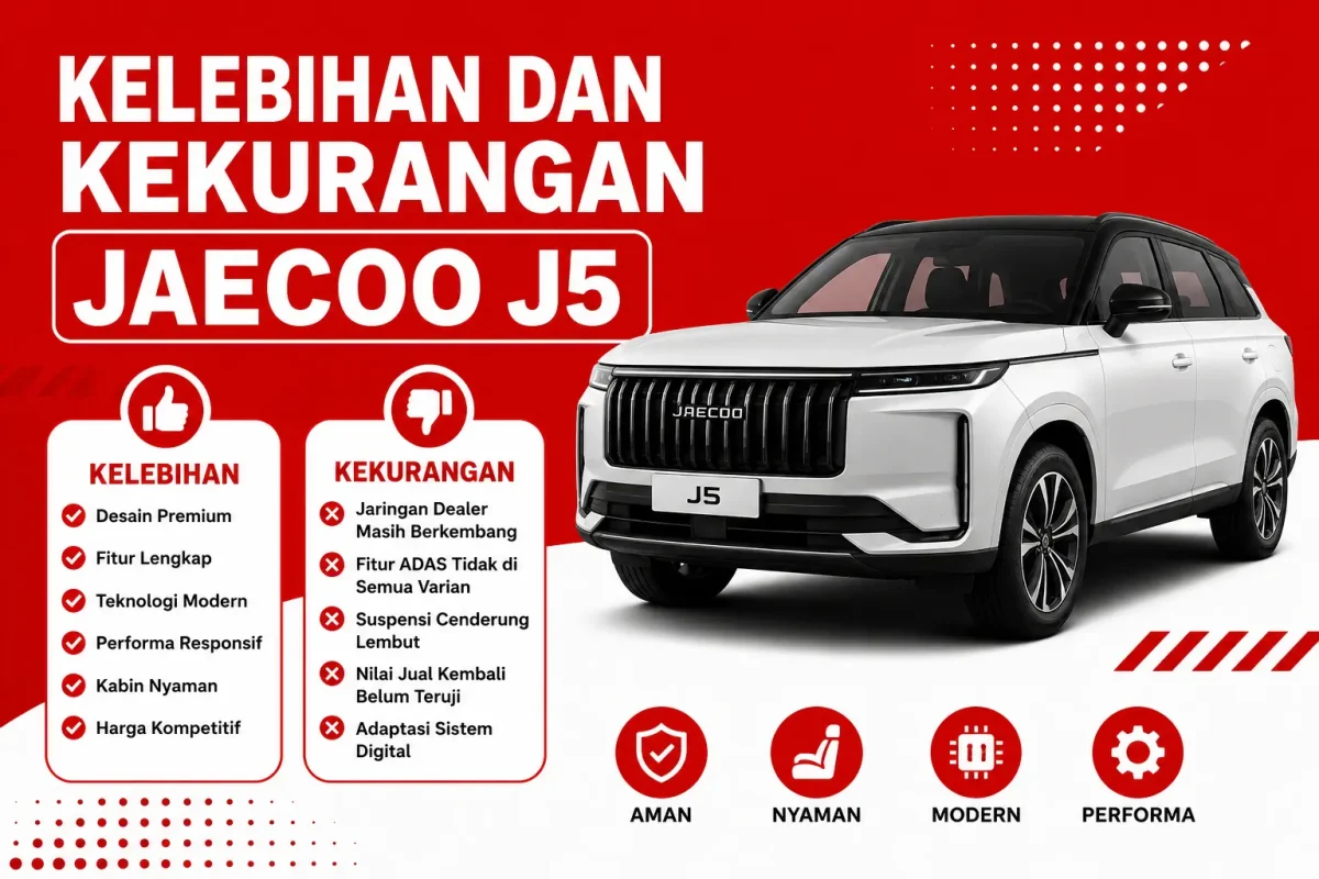 Kelebihan dan Kekurangan Jaecoo J5